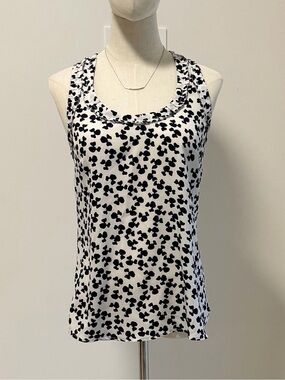 💜 2 for $10 - Jacob Black & White Print Racerback Tank Blouse XS
